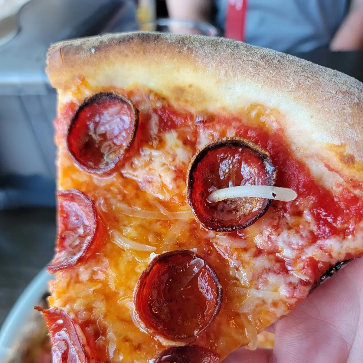Hot Honey Pepperoni Pizza Slice