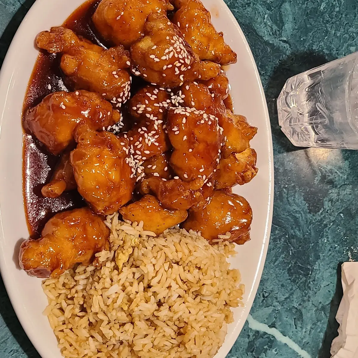 Sesame Chicken Fried Rice
