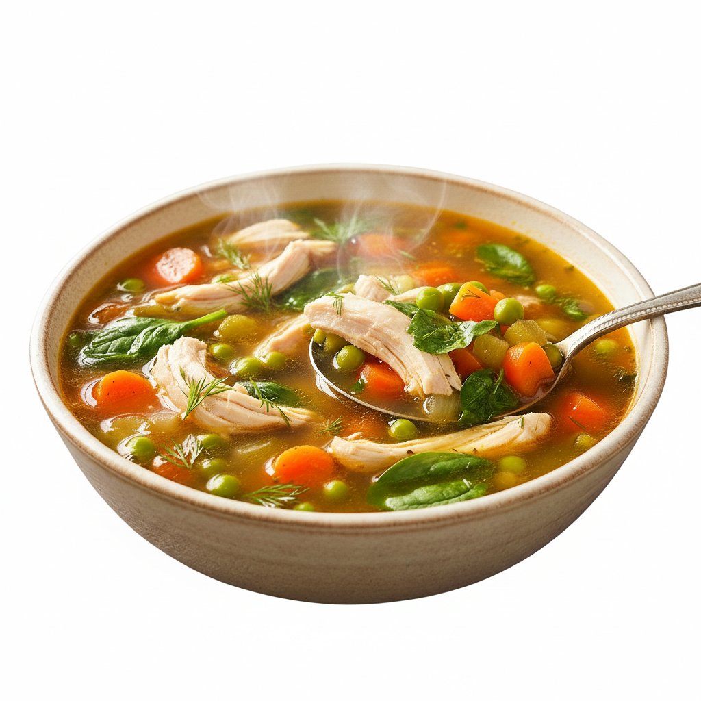 Soupe Au Poulet Et Légumes Chicken Vegetable Soup