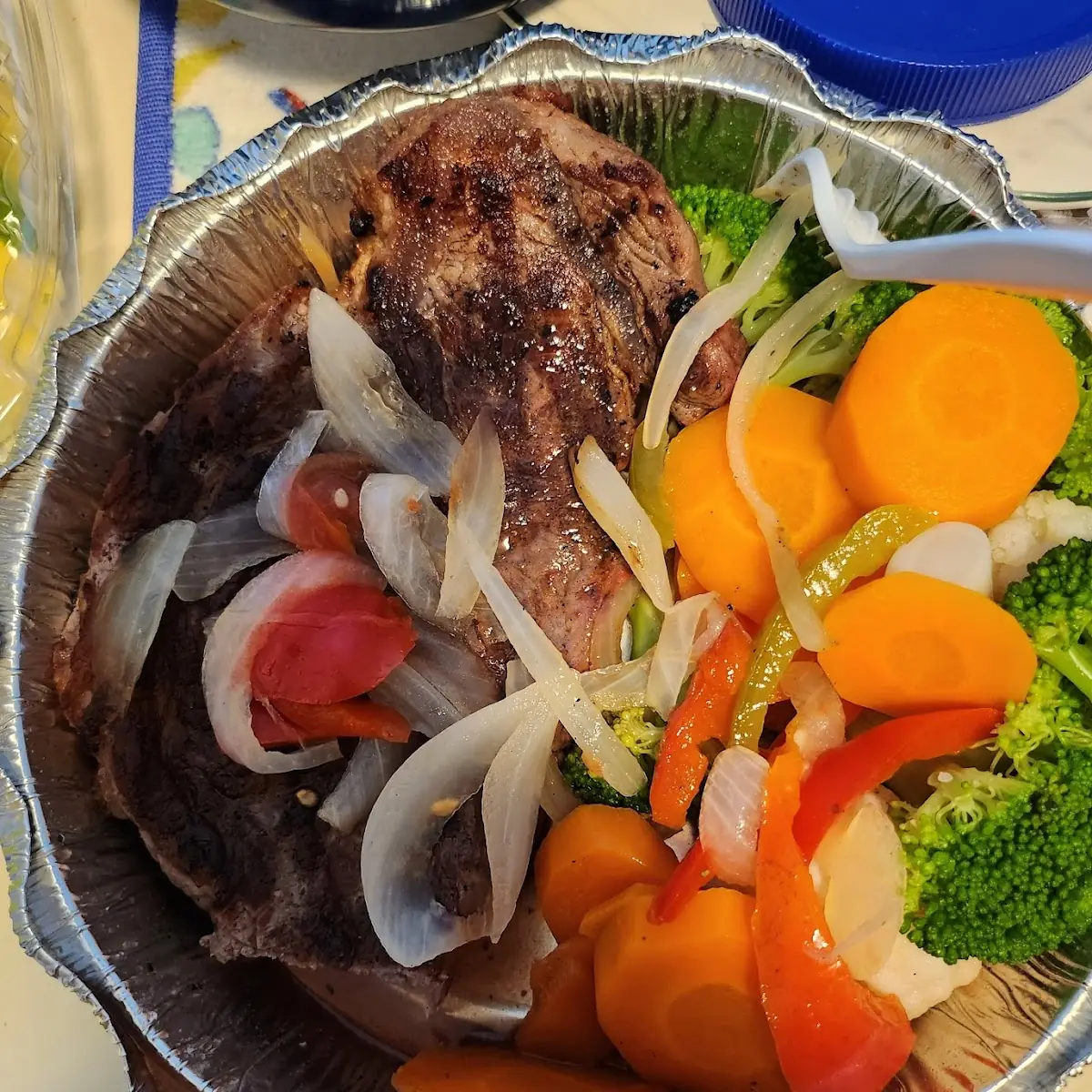 Churrasco Steak Steamed Vegetables