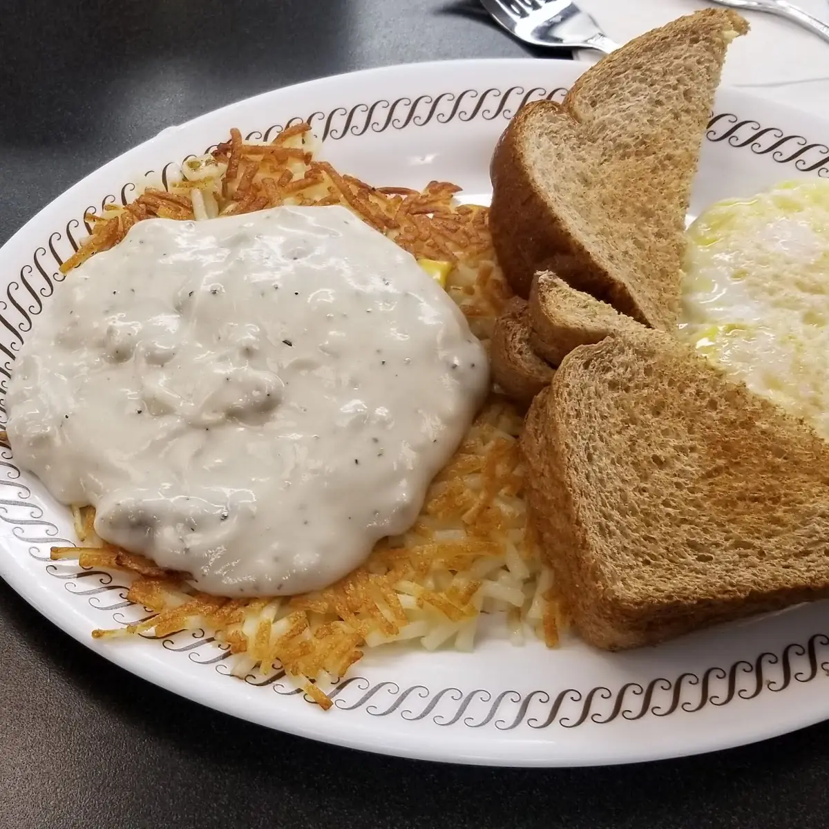 Two Biscuits & Gravy Two Eggs