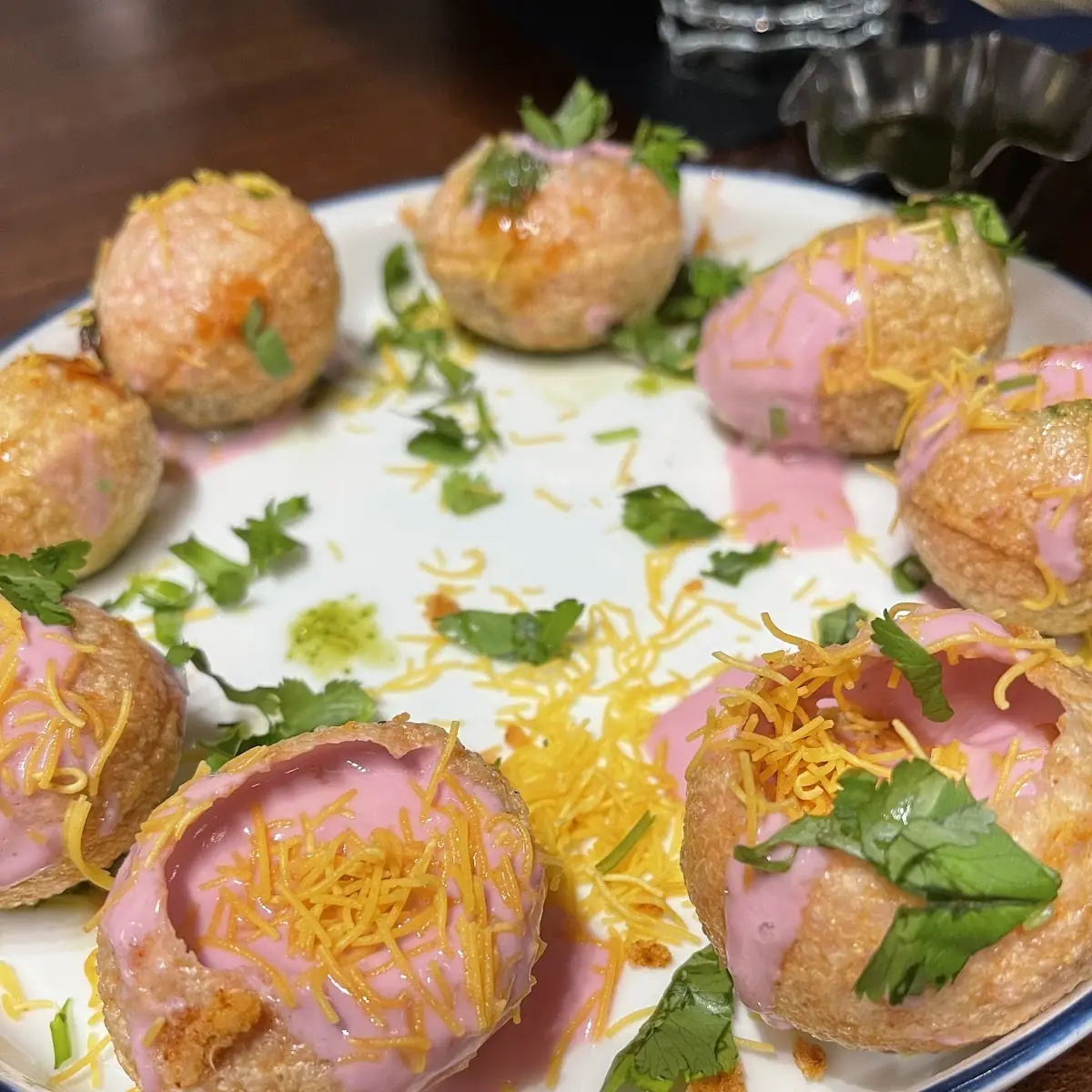 Beet Dahi Puri