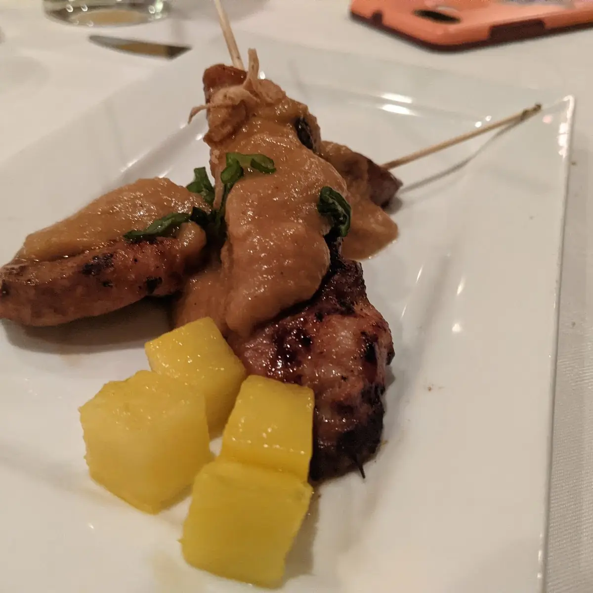 Duet of Chicken Saté