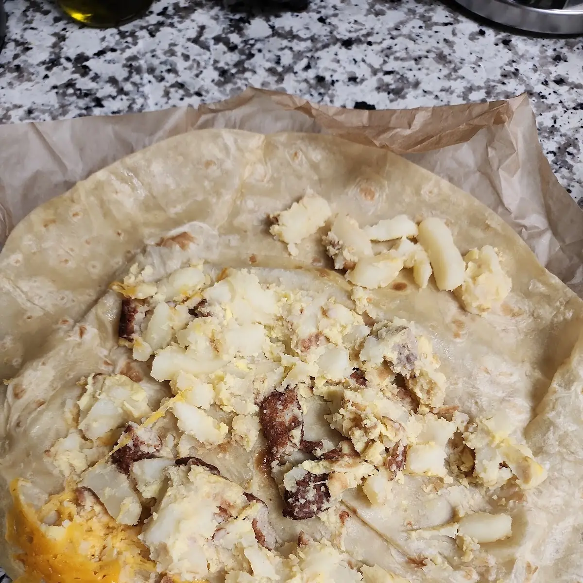 Sausage Breakfast Burrito