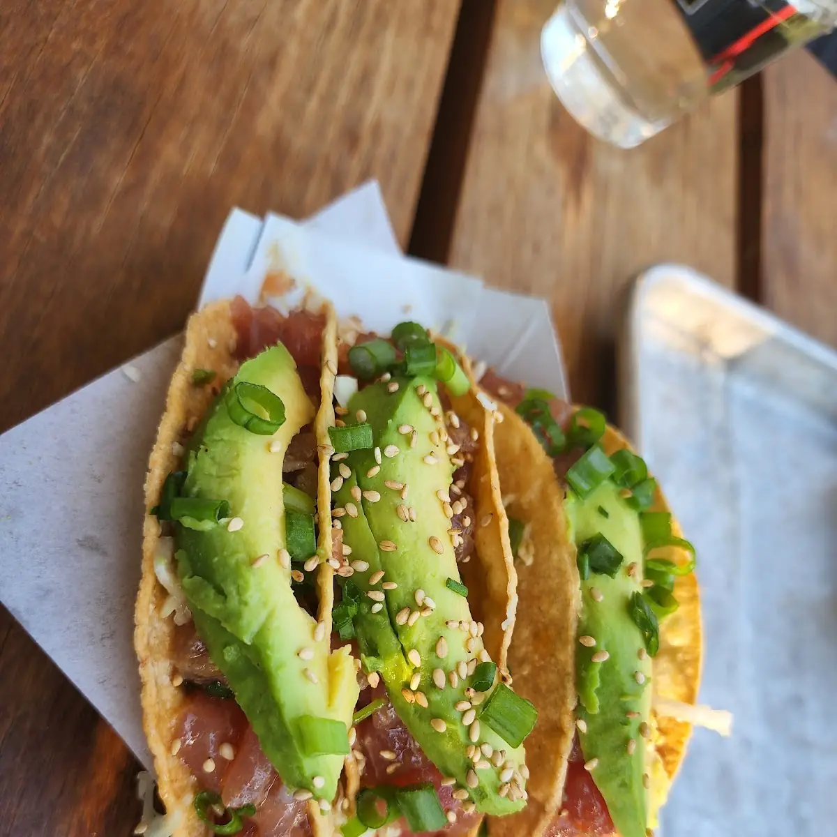 Ahi Poke Crispy Tacos