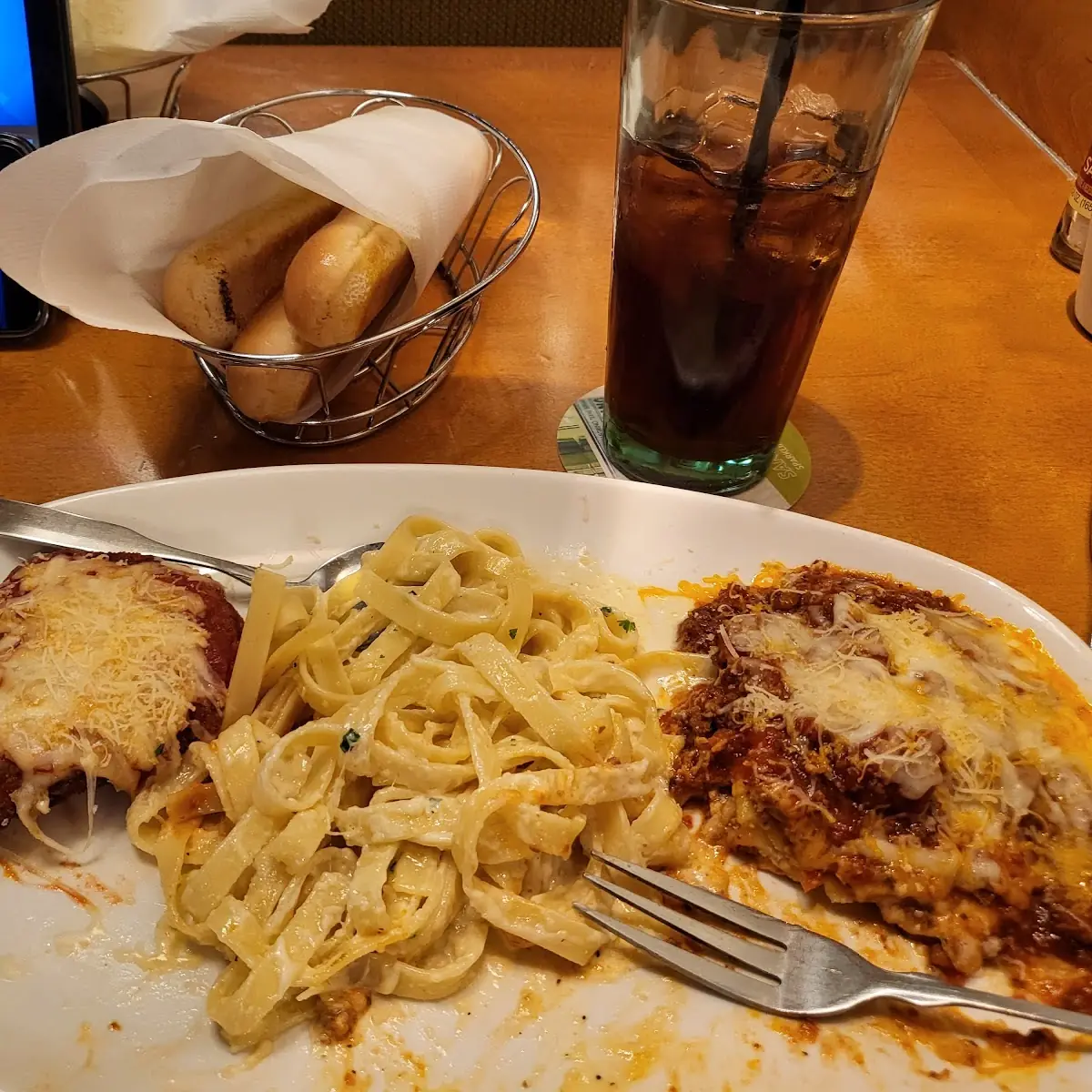 Spaghetti Lasagna Chicken Parmigiana