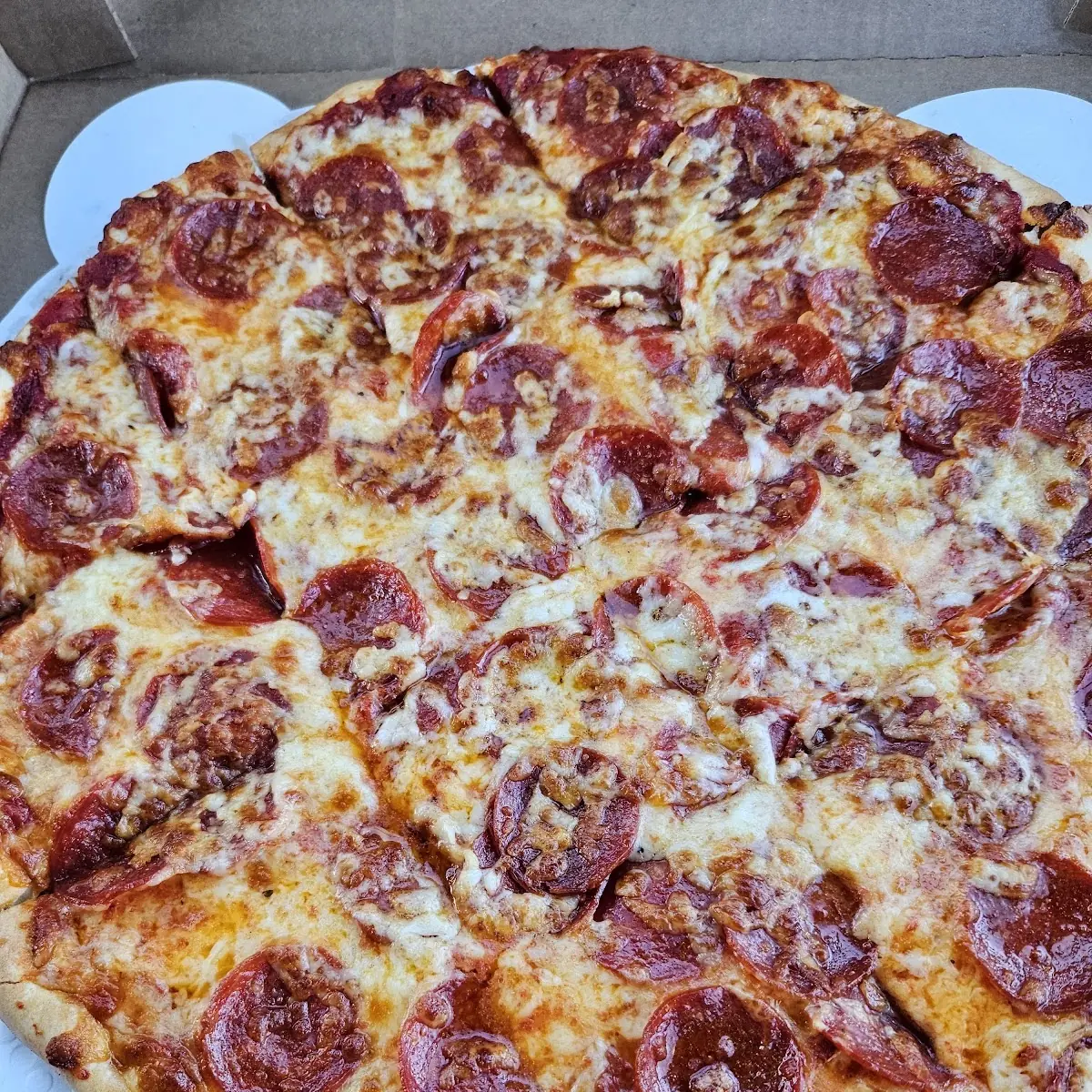 Large Extra Cheese and Pepperoni Pizza