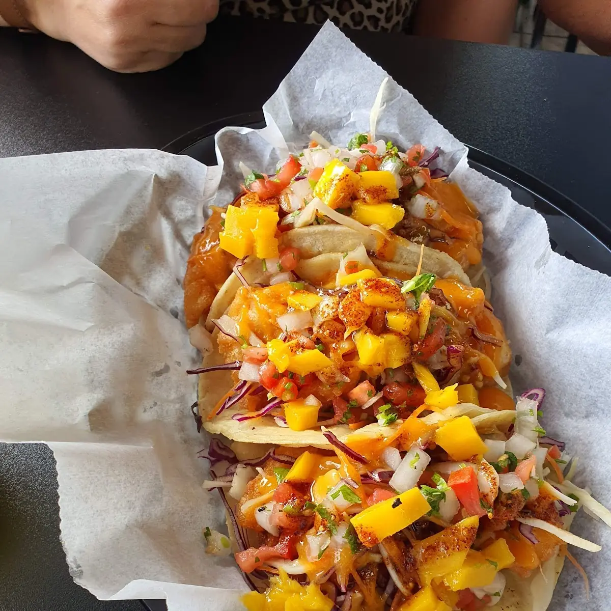 Taco De Mango Shrimp Tacos