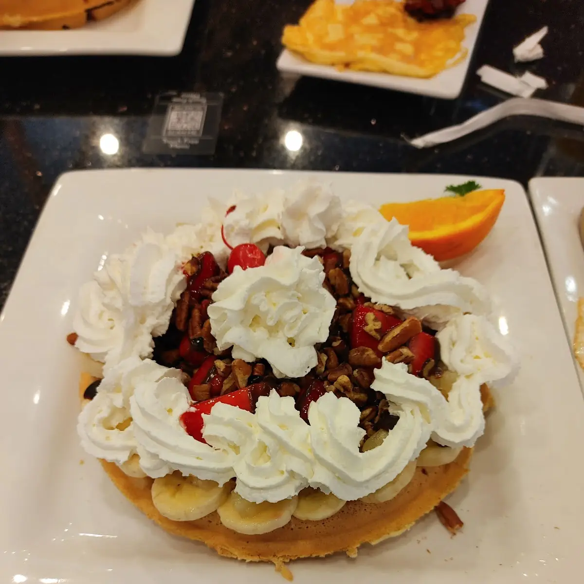 Banana Split Waffle