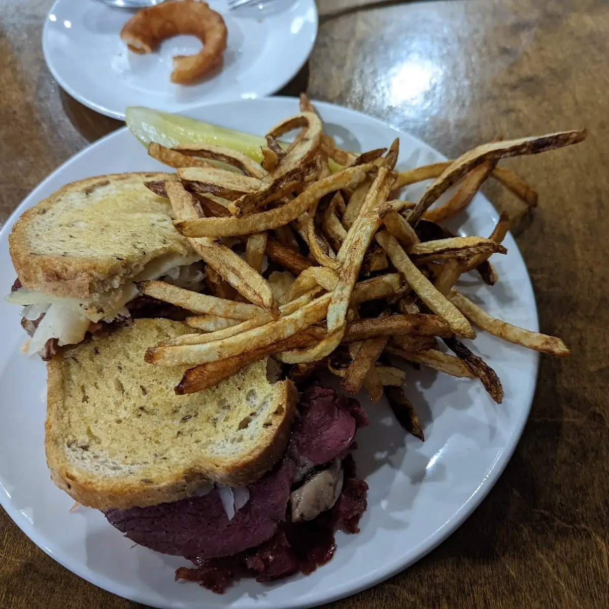Reuben Sandwich with Fries