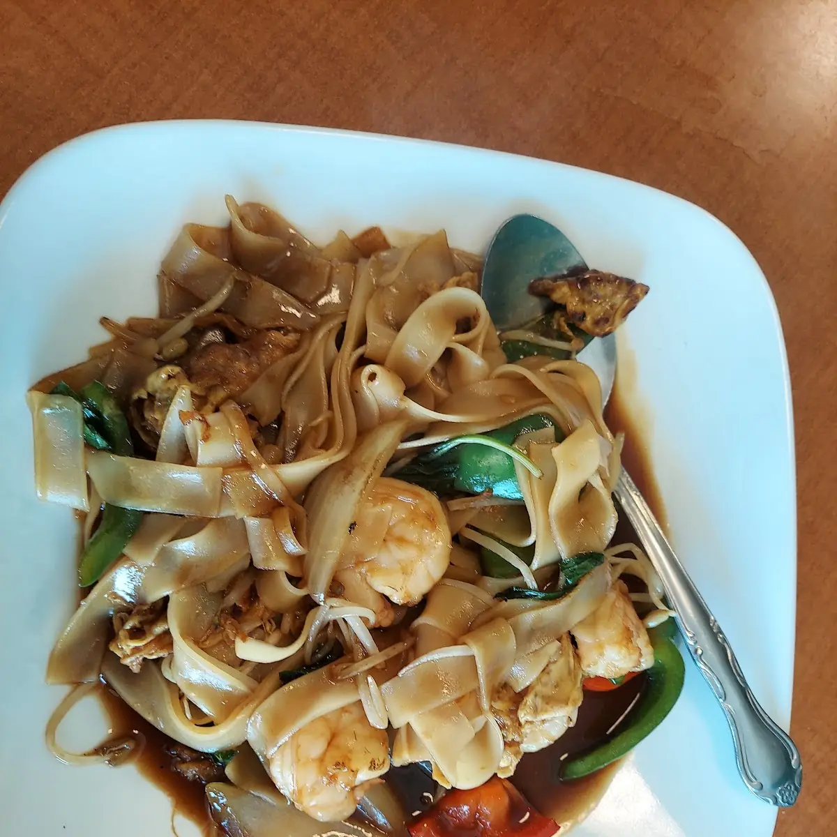 Pad Kee Mow w Shrimp