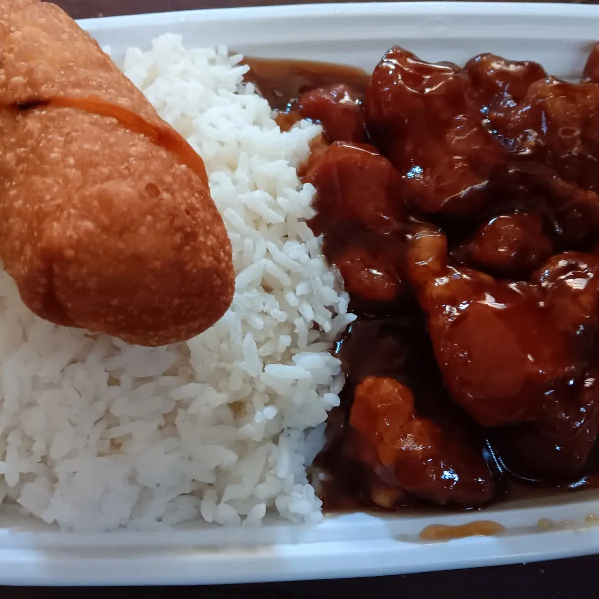 General TSO's Chicken & White Rice