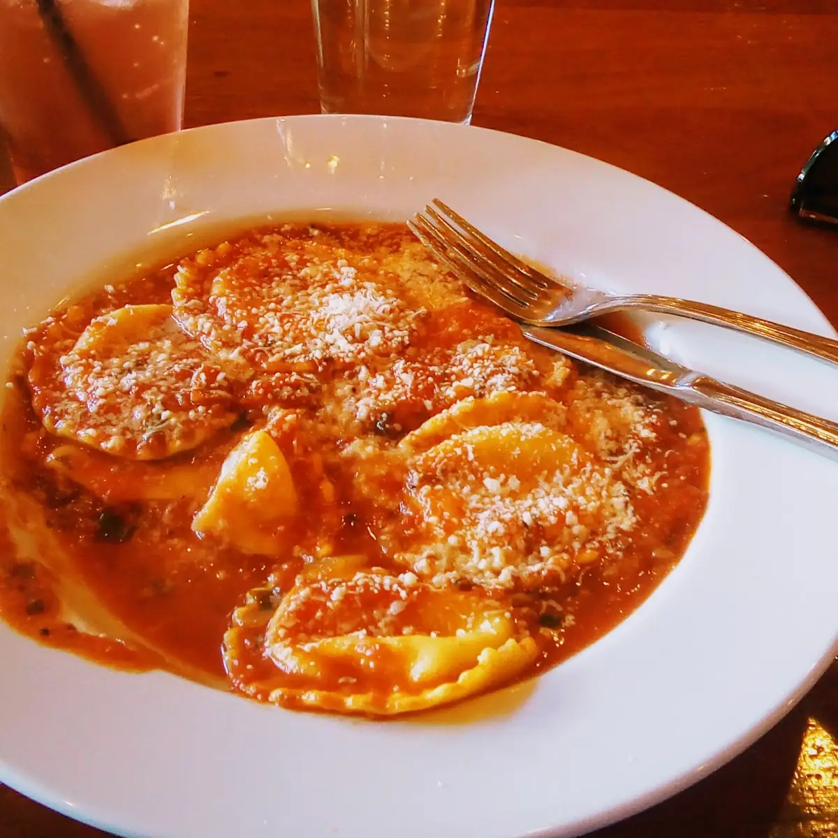 Ravioli in Tomato Sauce