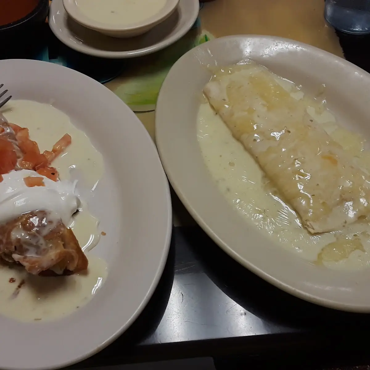 Fried Chimichanga and Cheese Burrito