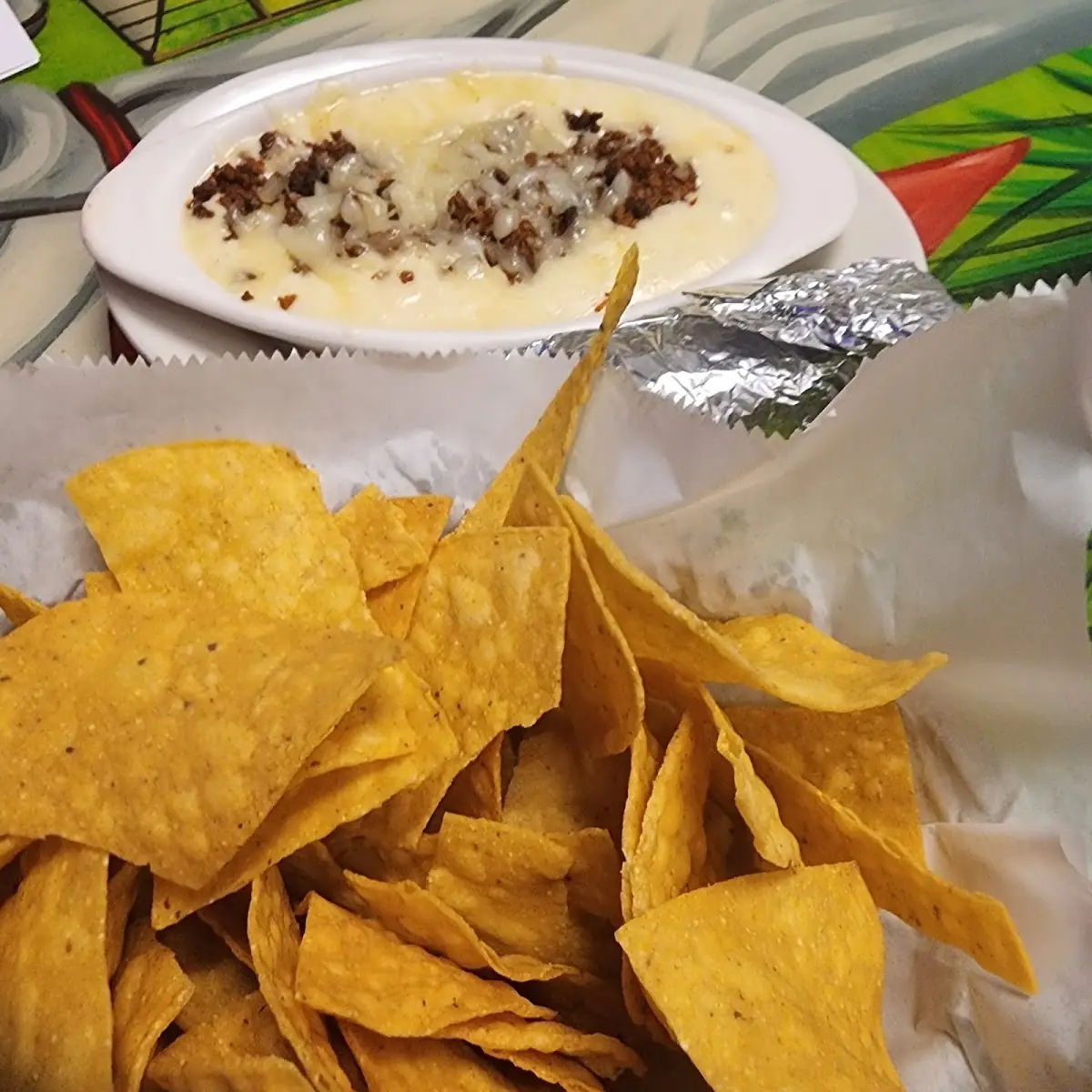 Queso Fundido Con Chorizo