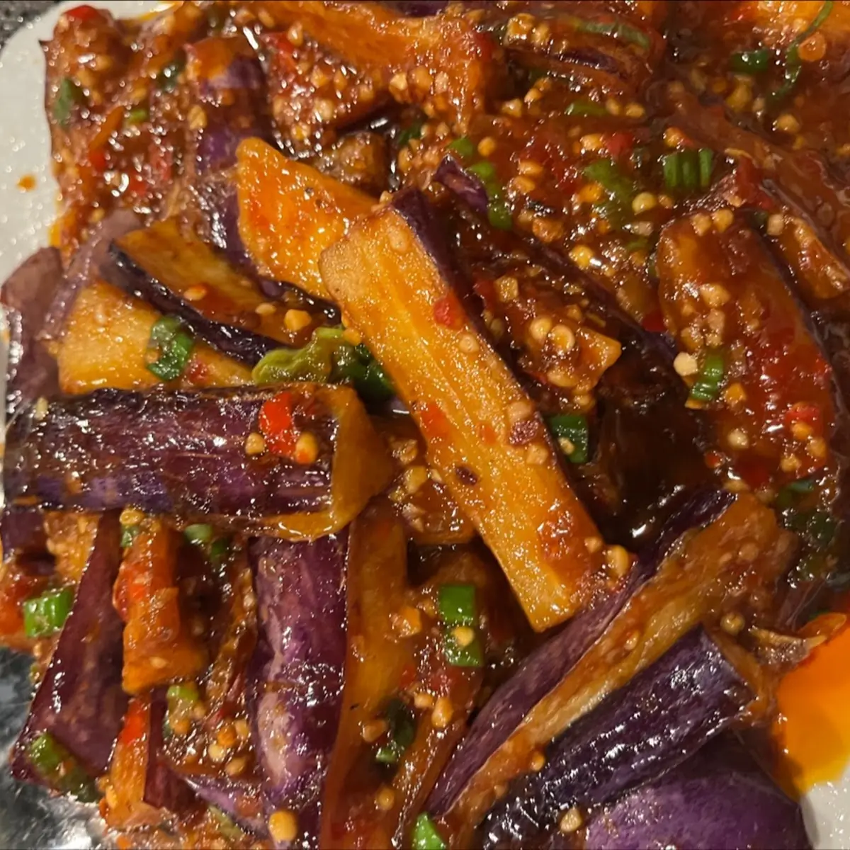 Eggplant w Garlic Sauce