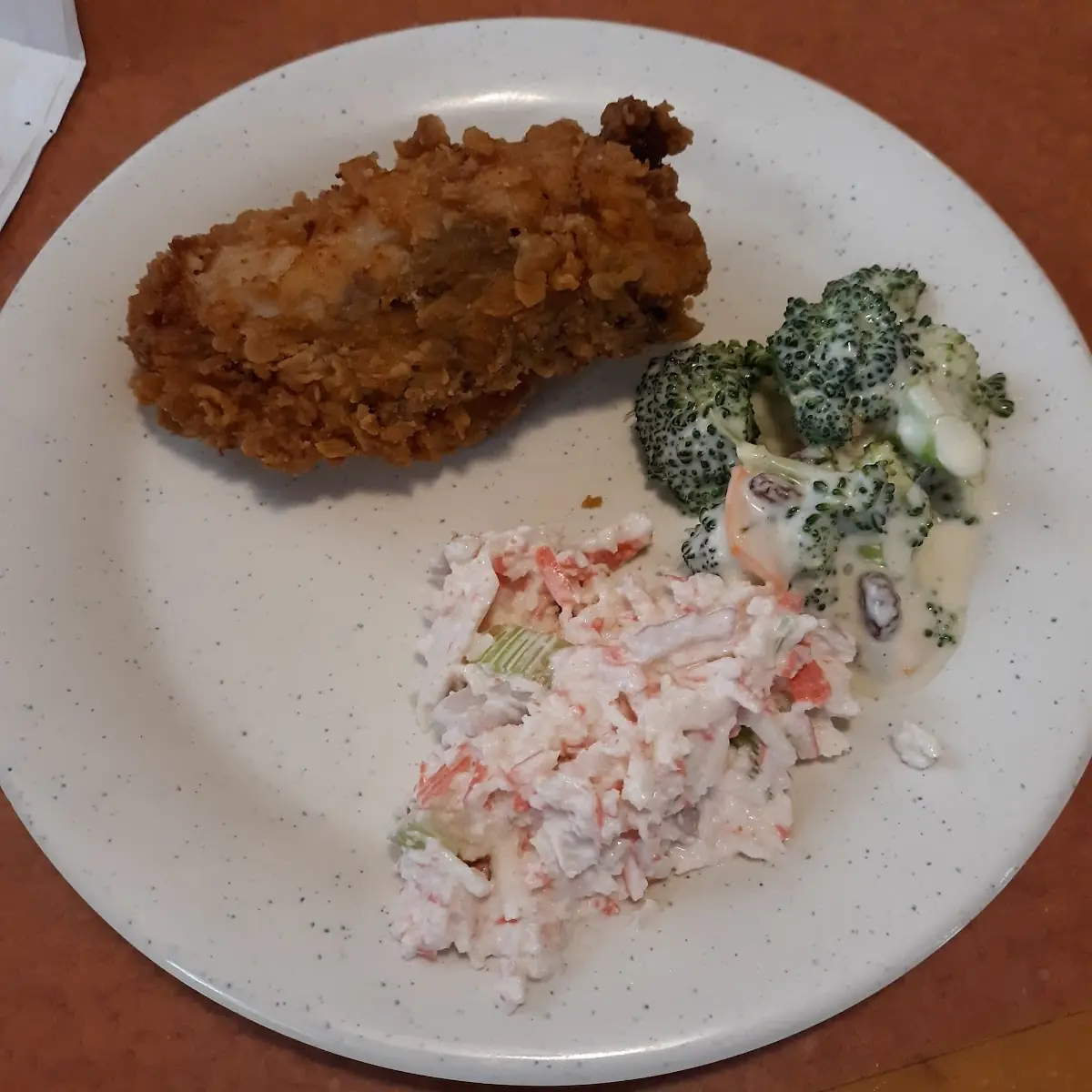Broccoli Salad Seafood Salad Fried Chicken