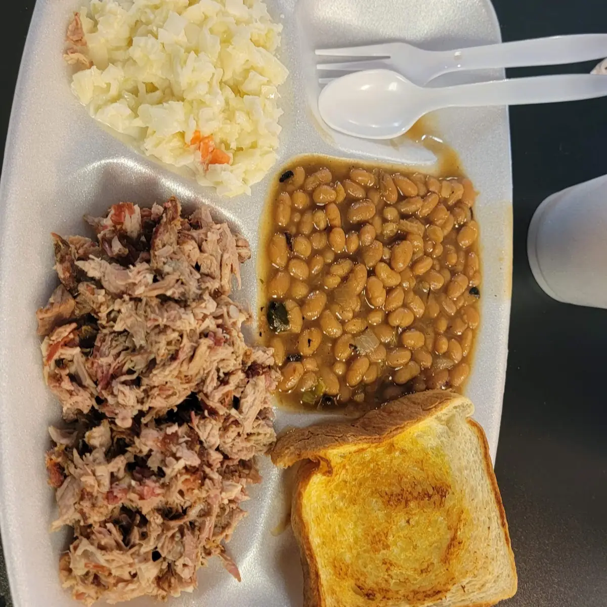 Pulled Pork Plate with Beans