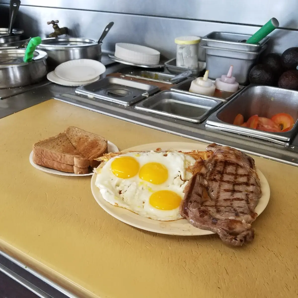 Steak Egg Ribeye Steak