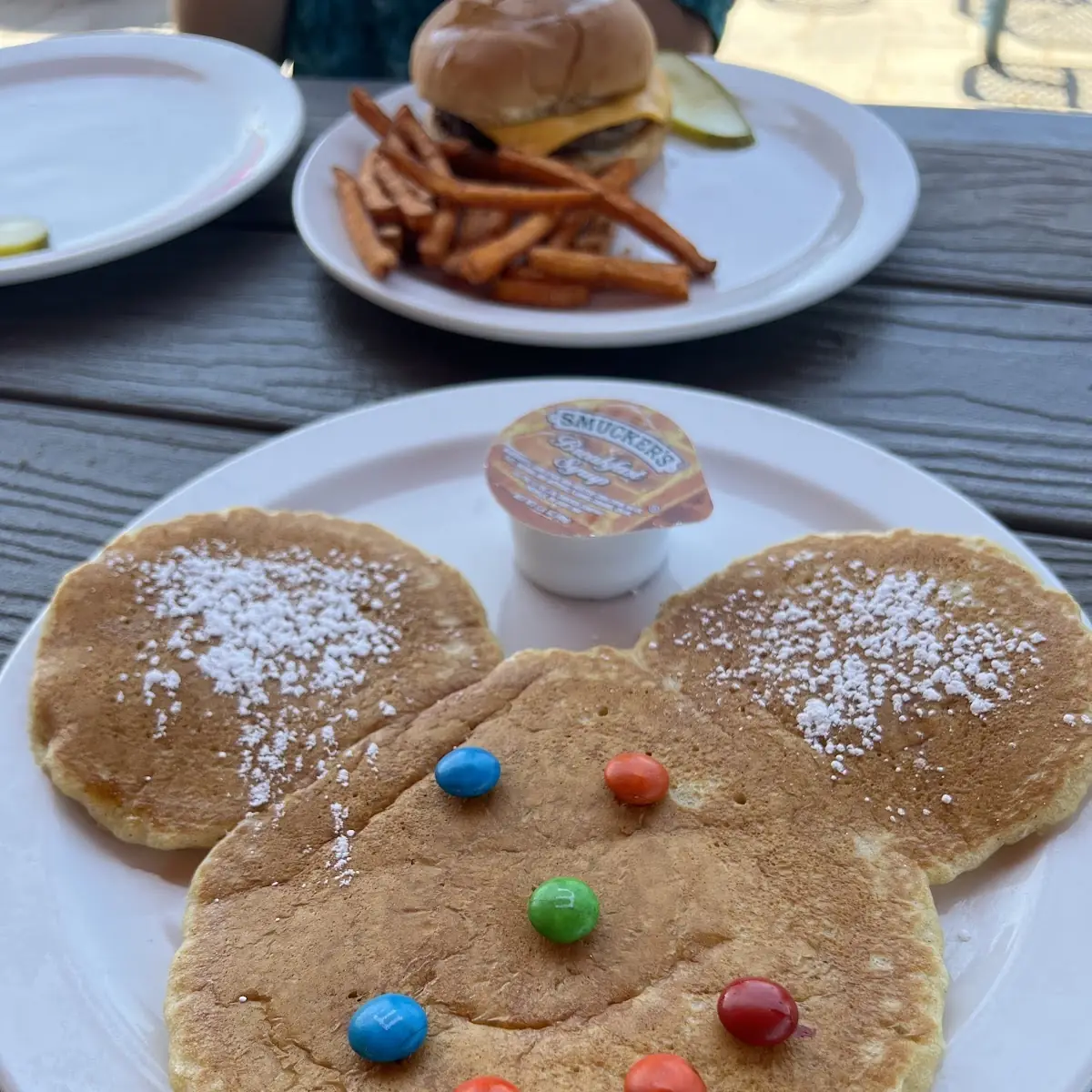 2 M and M Pancakes