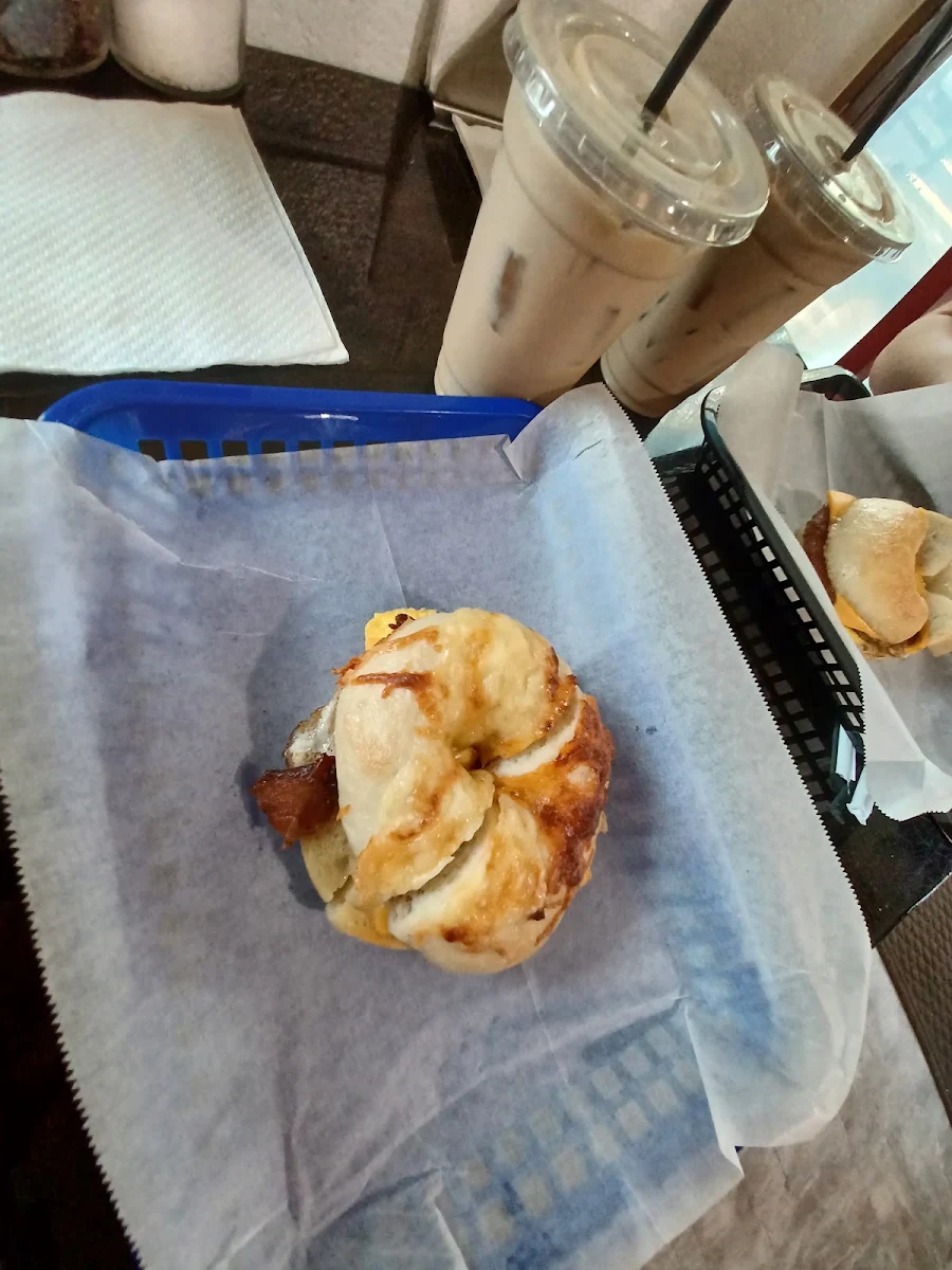 Bacon Egg and Cheese Bagel Sandwich