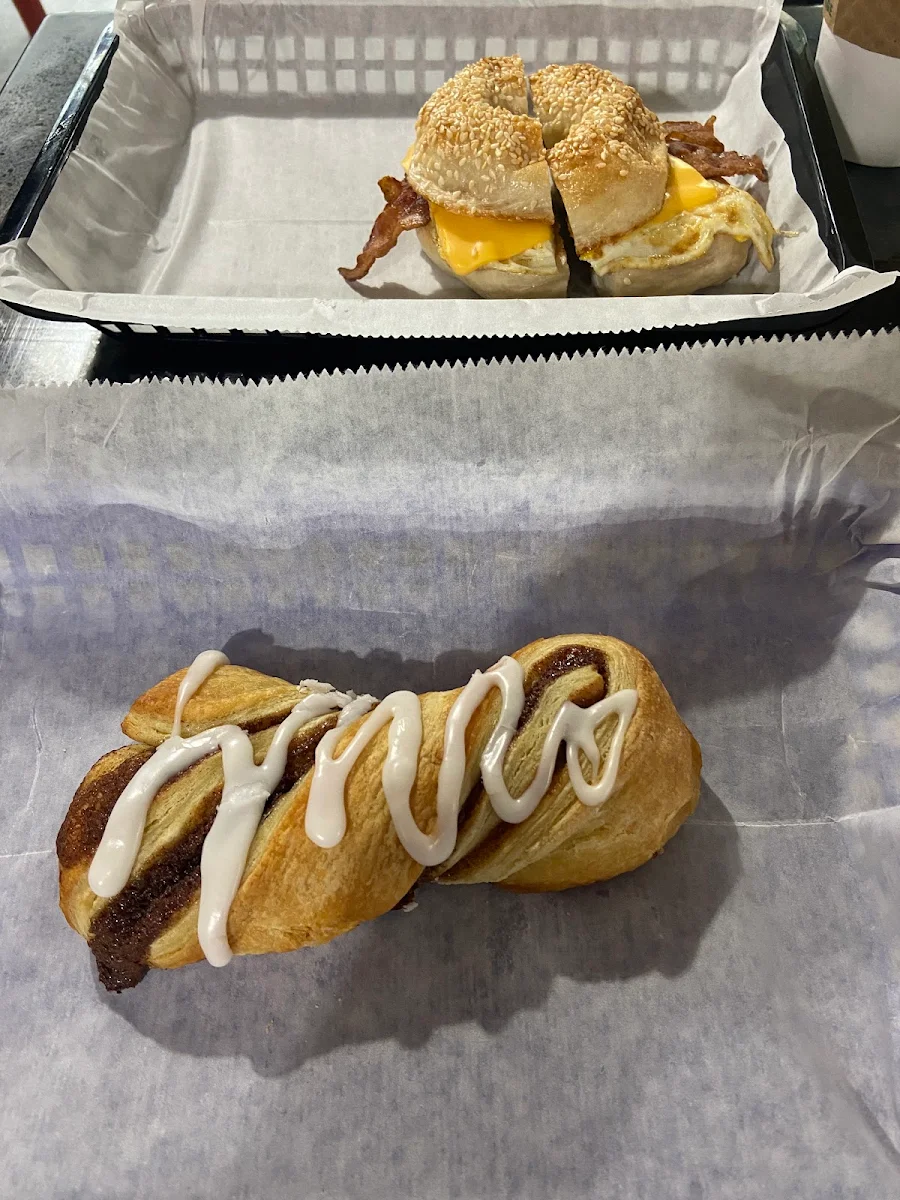 Bagel with Egg Cheese and Bacon