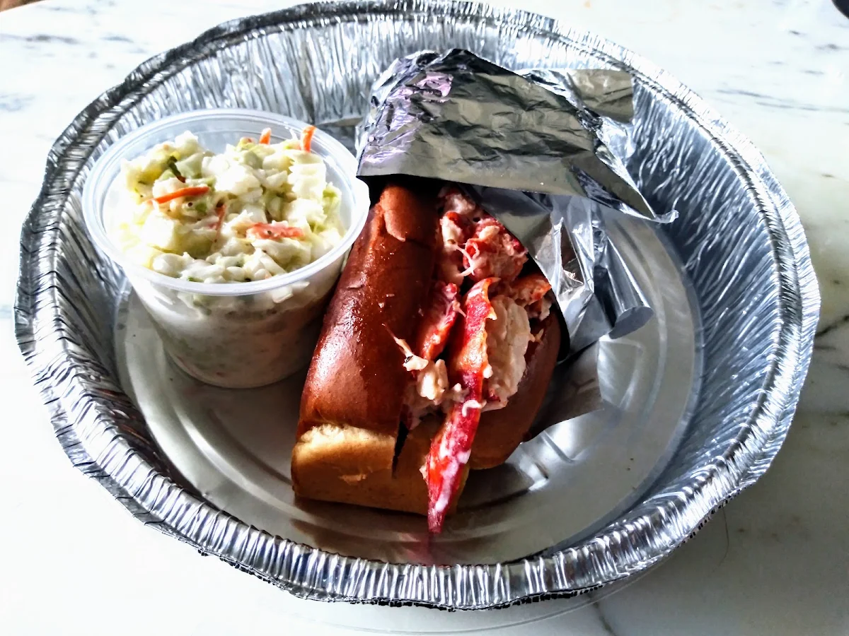 Lobster Roll with Coleslaw