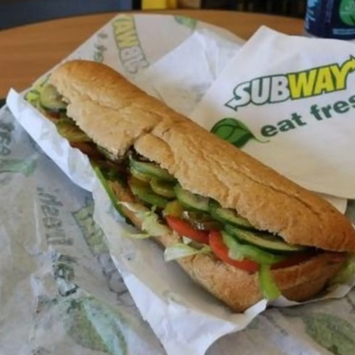 Low Calorie Veggie Sub on 9grain Wheat