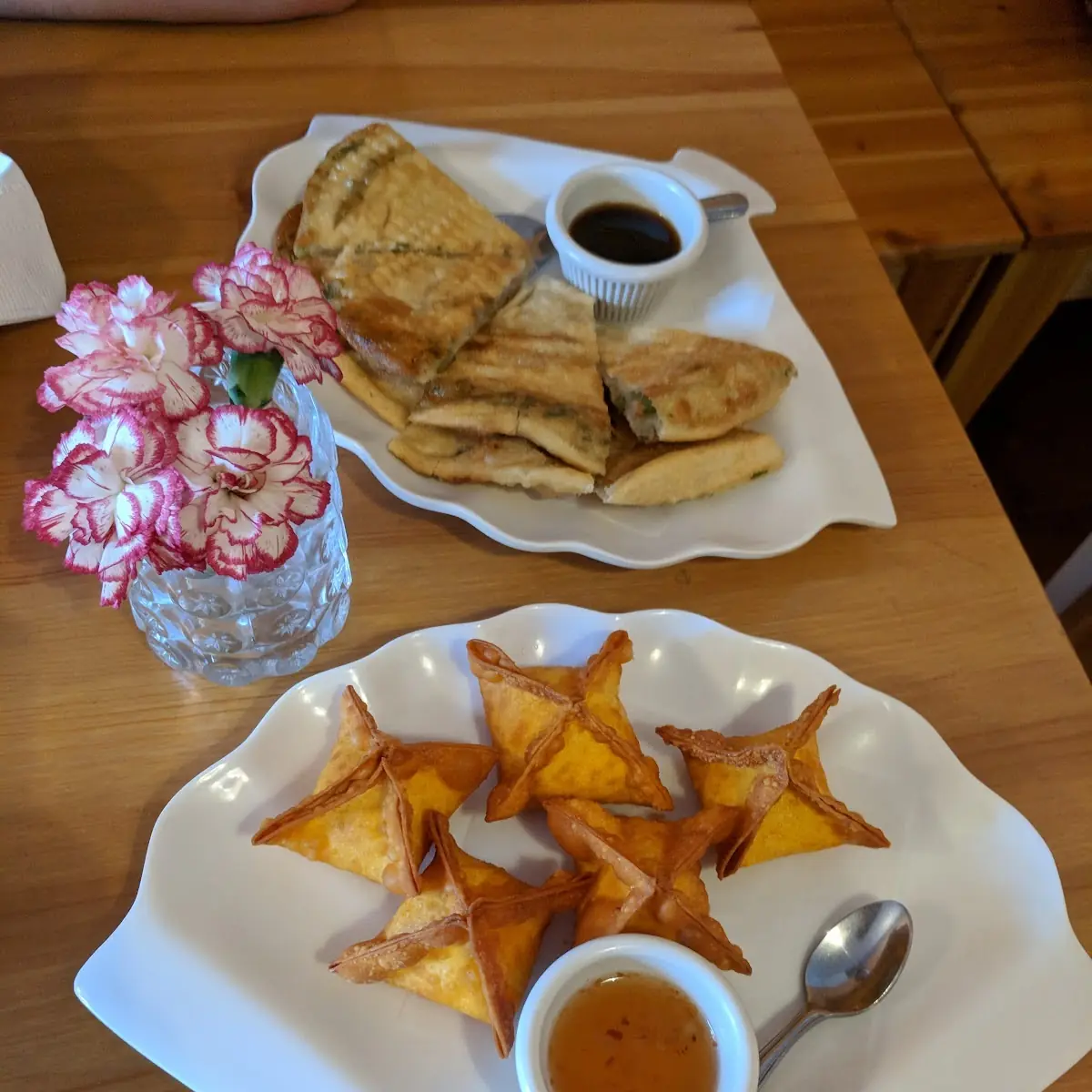 Crab Rangoon & Scallion Pancake