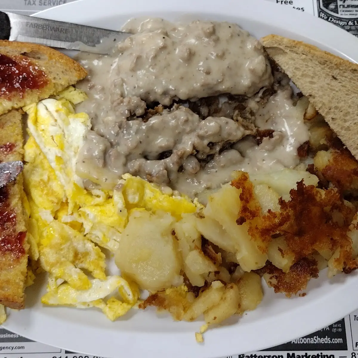 Country Fried Steak with Eggs and Potatoes