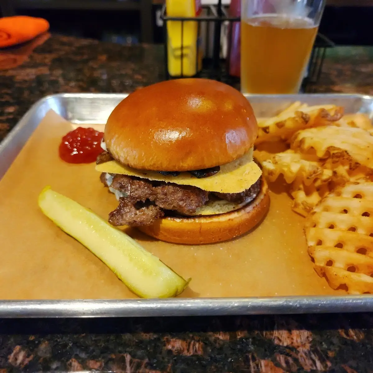 Mushroom Smash Burger