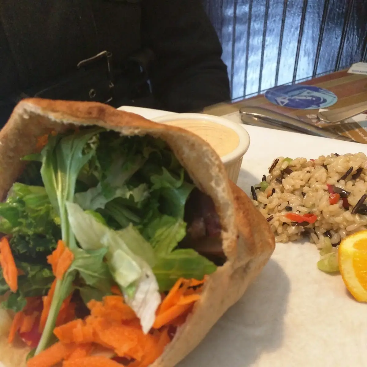 Black Bean Burrito Lunch