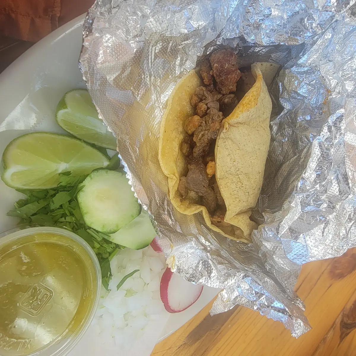 Chorizo and Beef Taco
