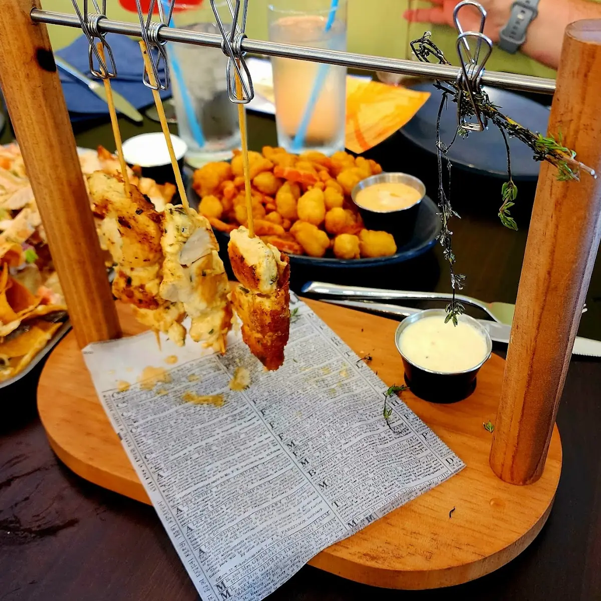 Garlic Parmesan Chicken Skewers