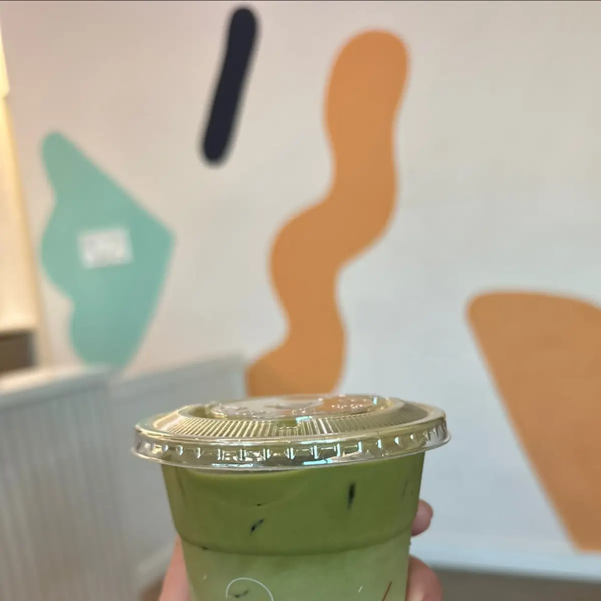 Strawberry Matcha Latte 16 Oz