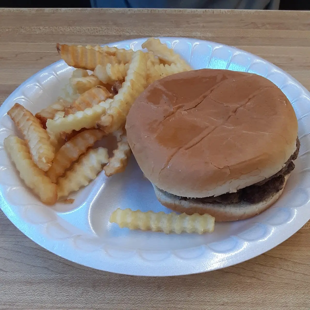 Double Cheeseburger and Fries