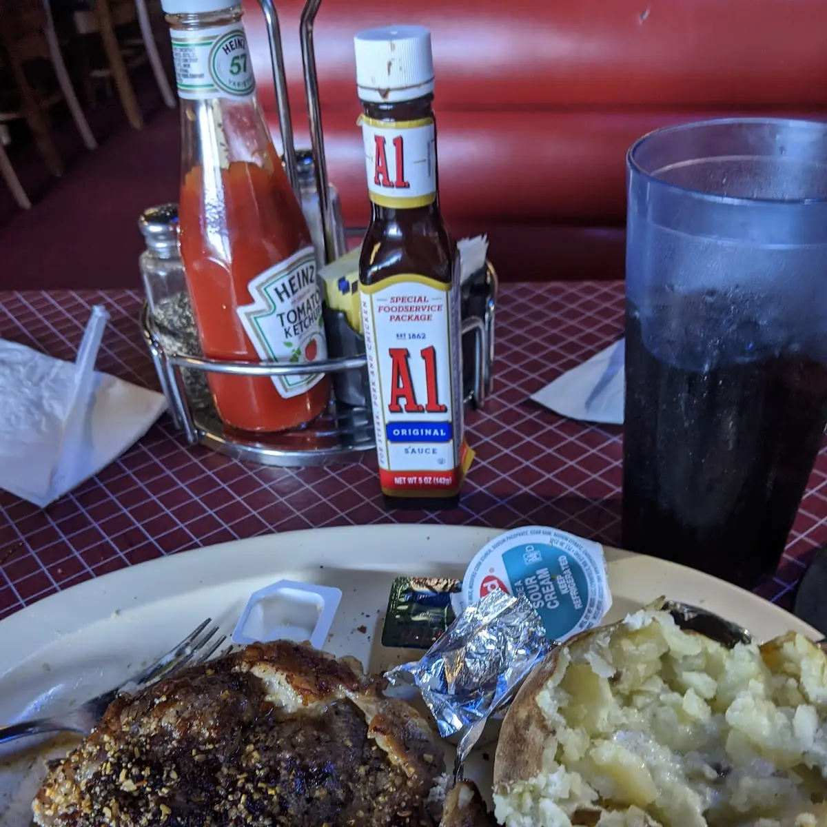 Steak Dinner with Baked Potato