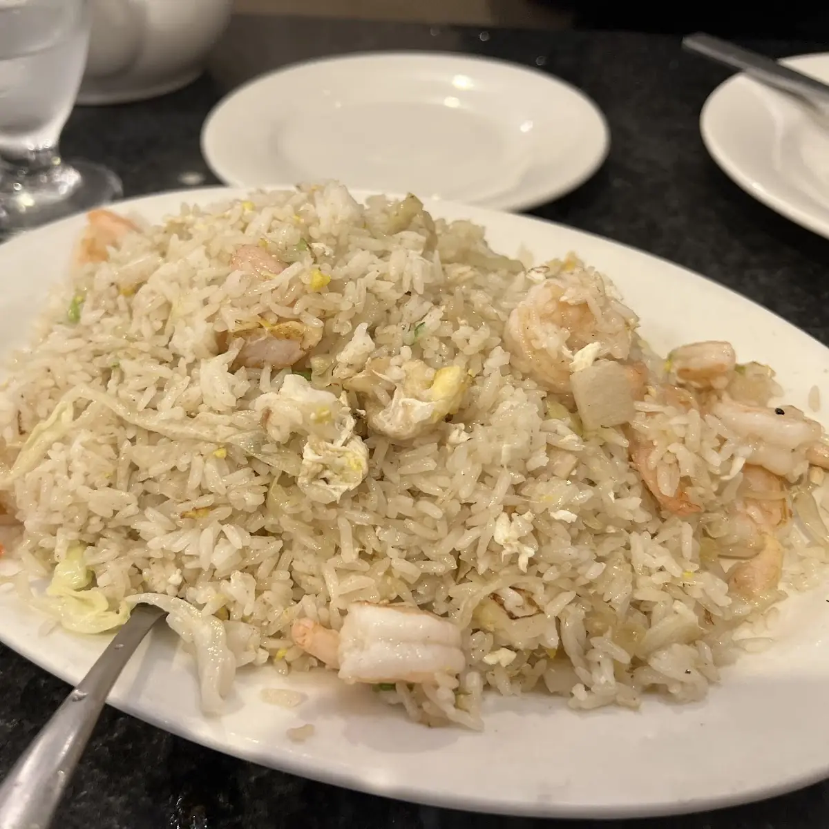 Shrimp Chicken and Pork Fried Rice
