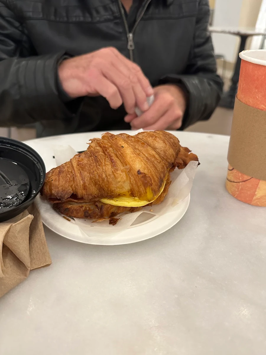 Croissant with Bacon Egg and Cheese