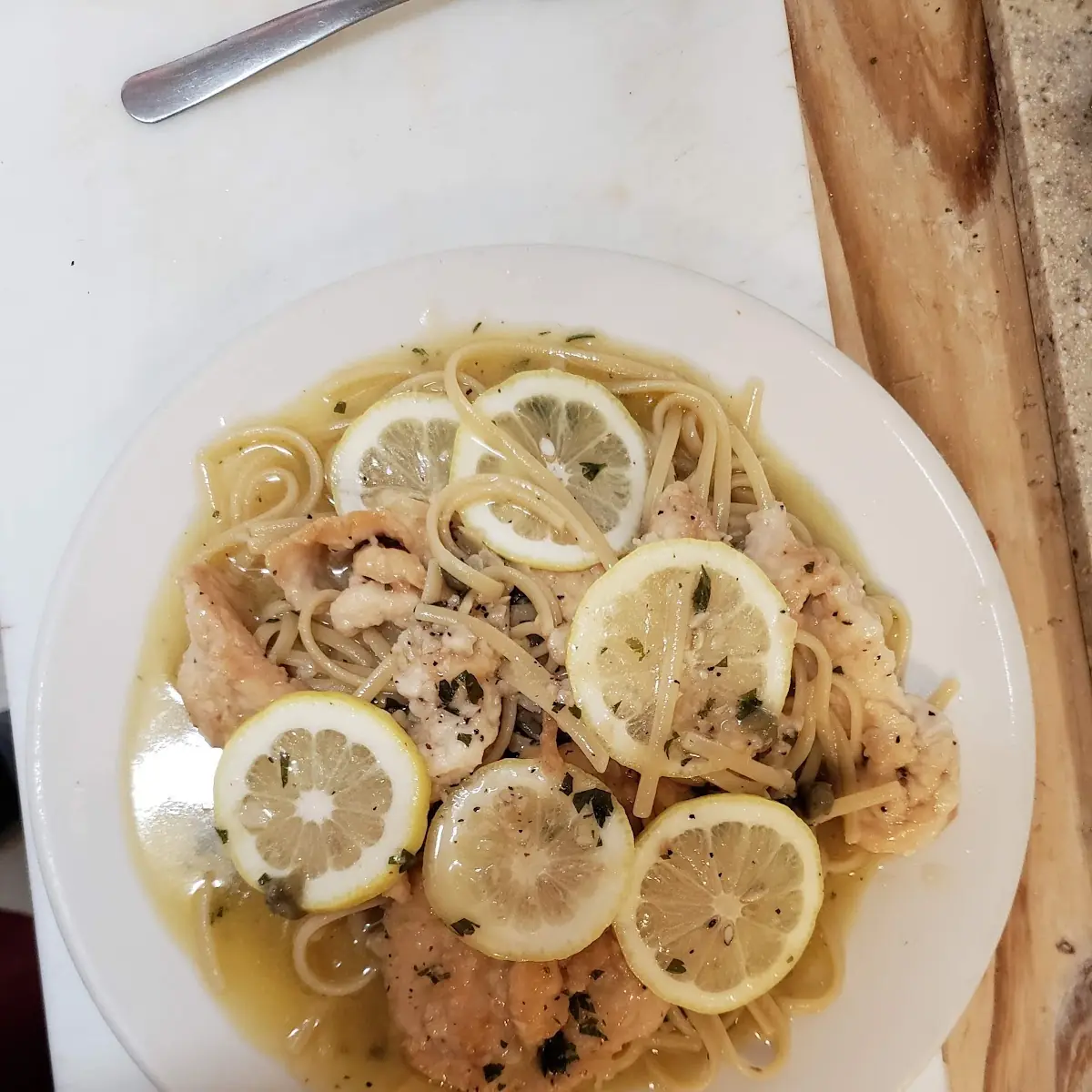 Lemon Pepper Chicken over Salad