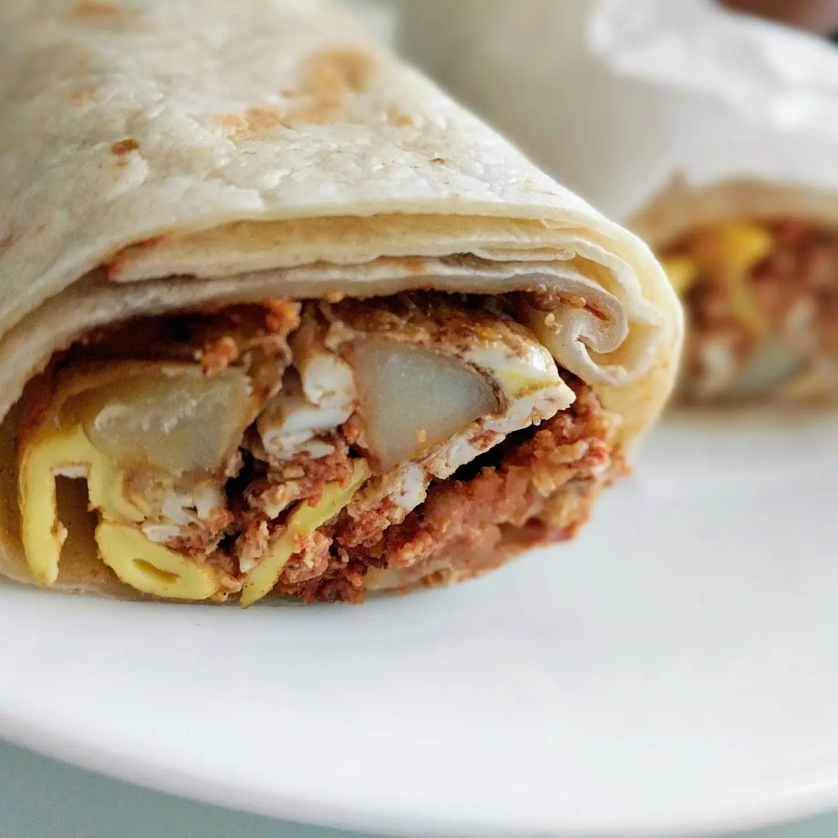 Breakfast Burrito w Chorizo