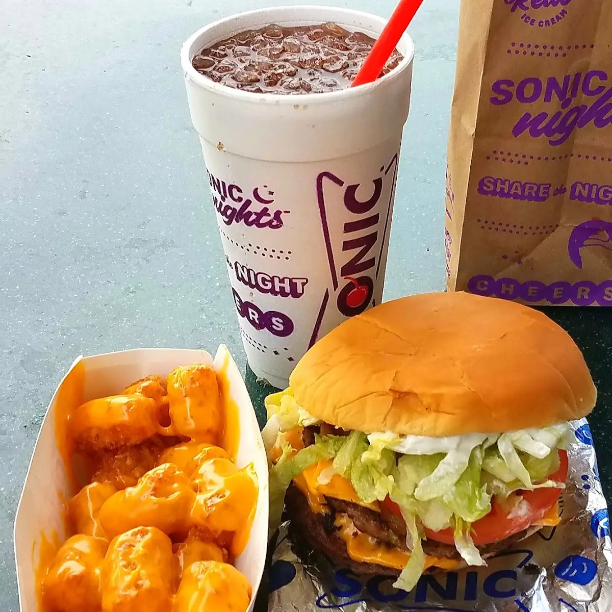 Double Cheeseburger & Cheese Tater Tots