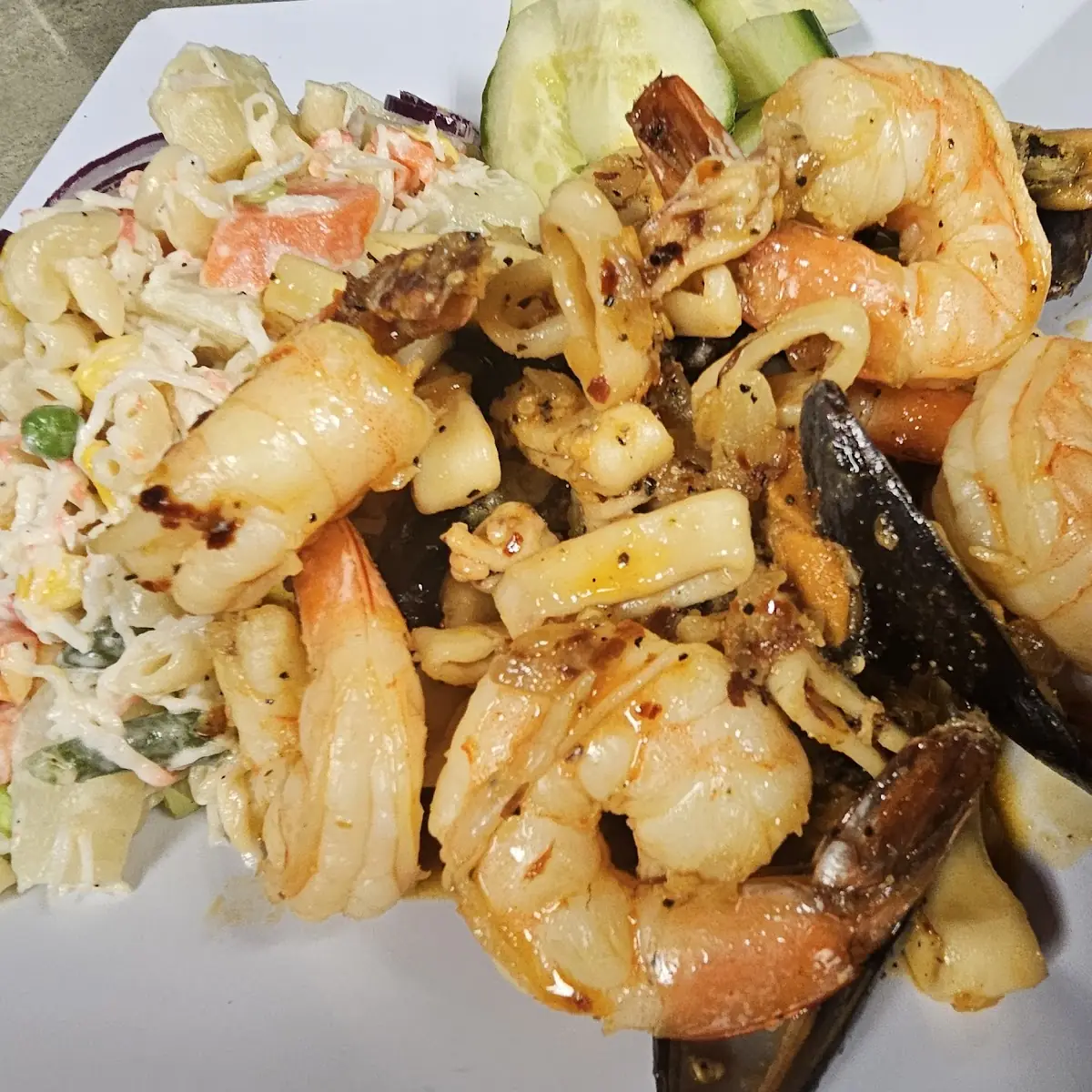 Mixed Seafood with Cold Salad
