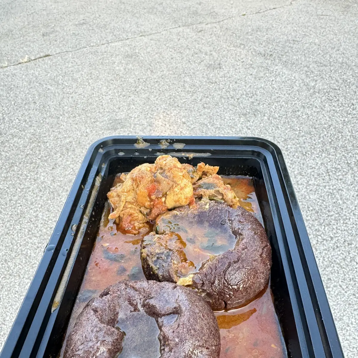 Ragi Mudha Chicken Curry