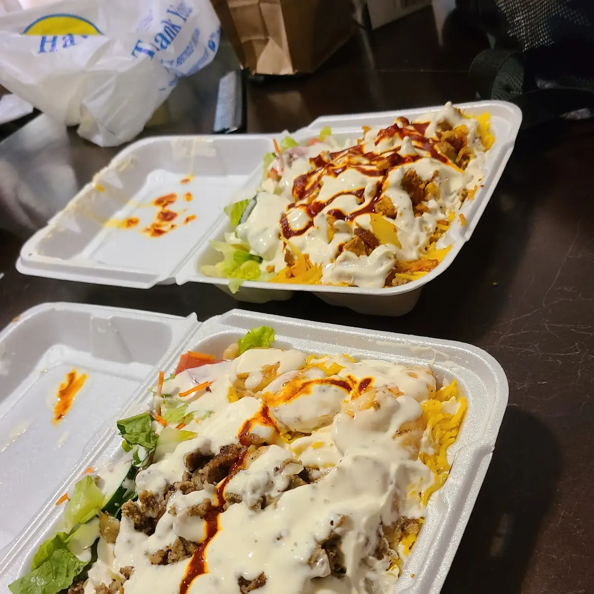 Shrimp & Koftta Gyro