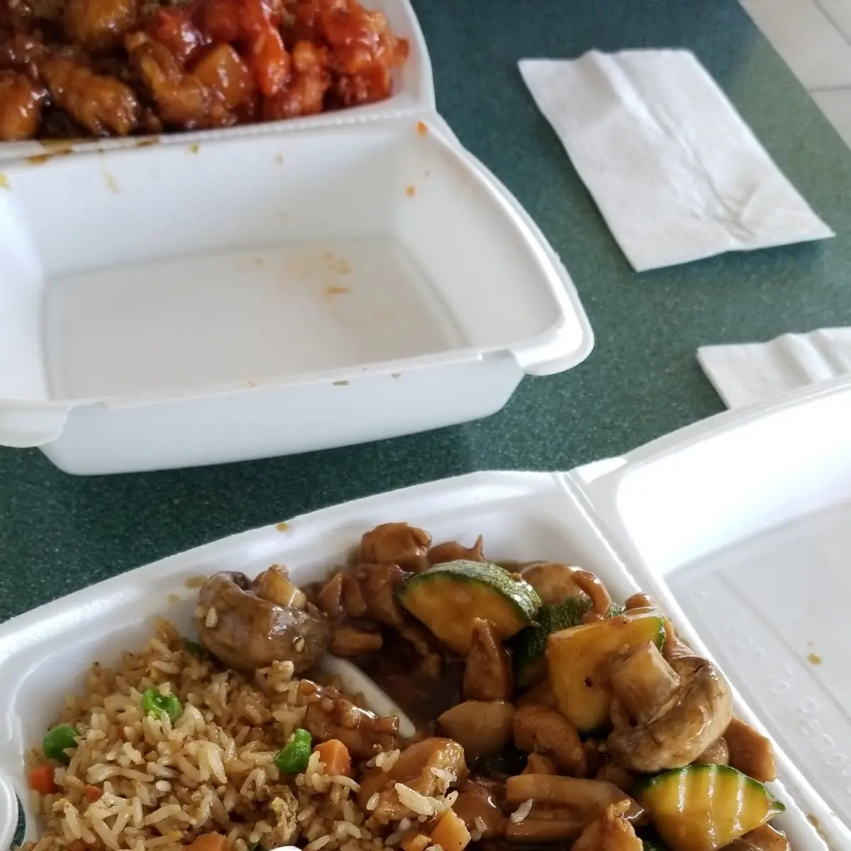 Shrimp Fried Rice Orange Chicken