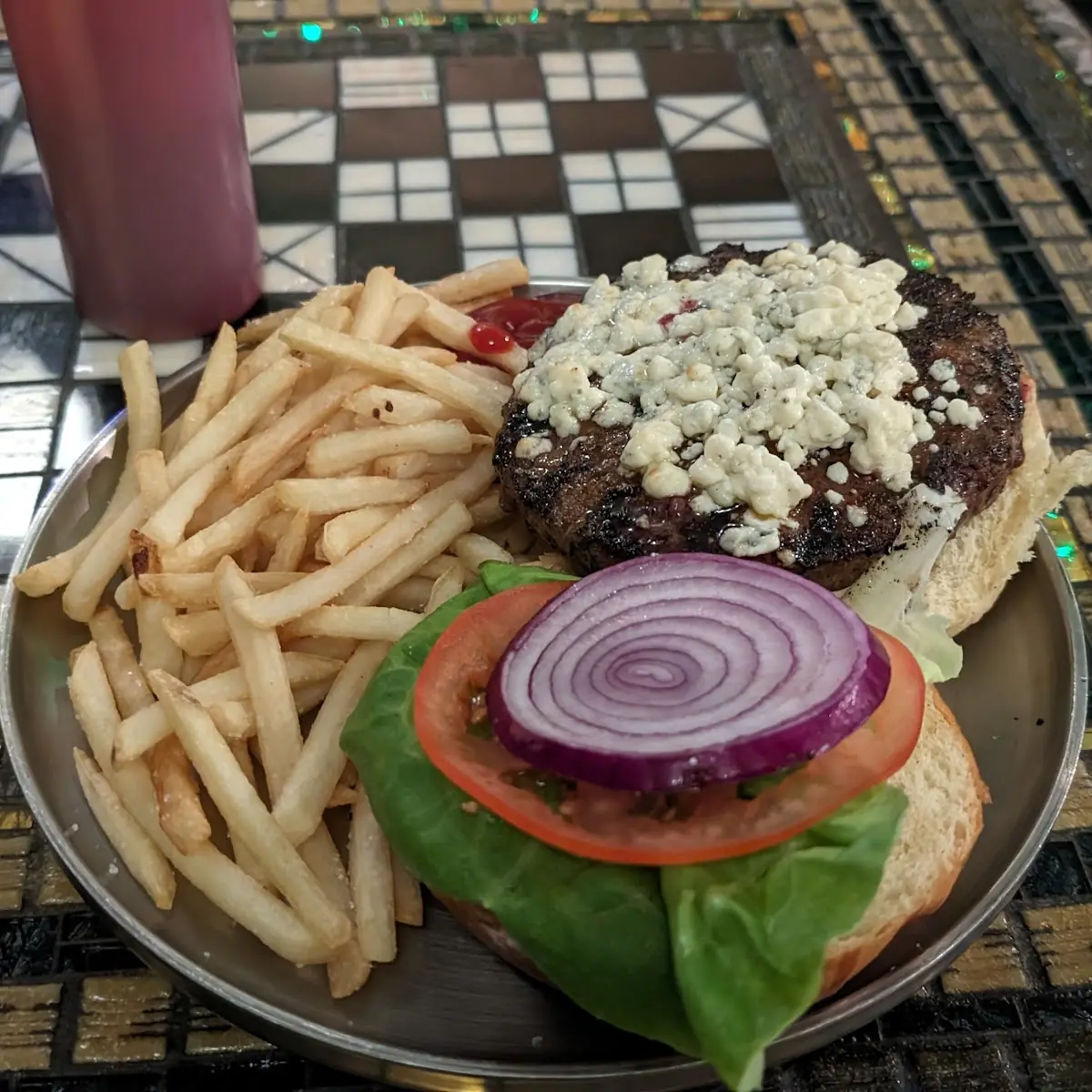 Blue Cheese Burger Combo