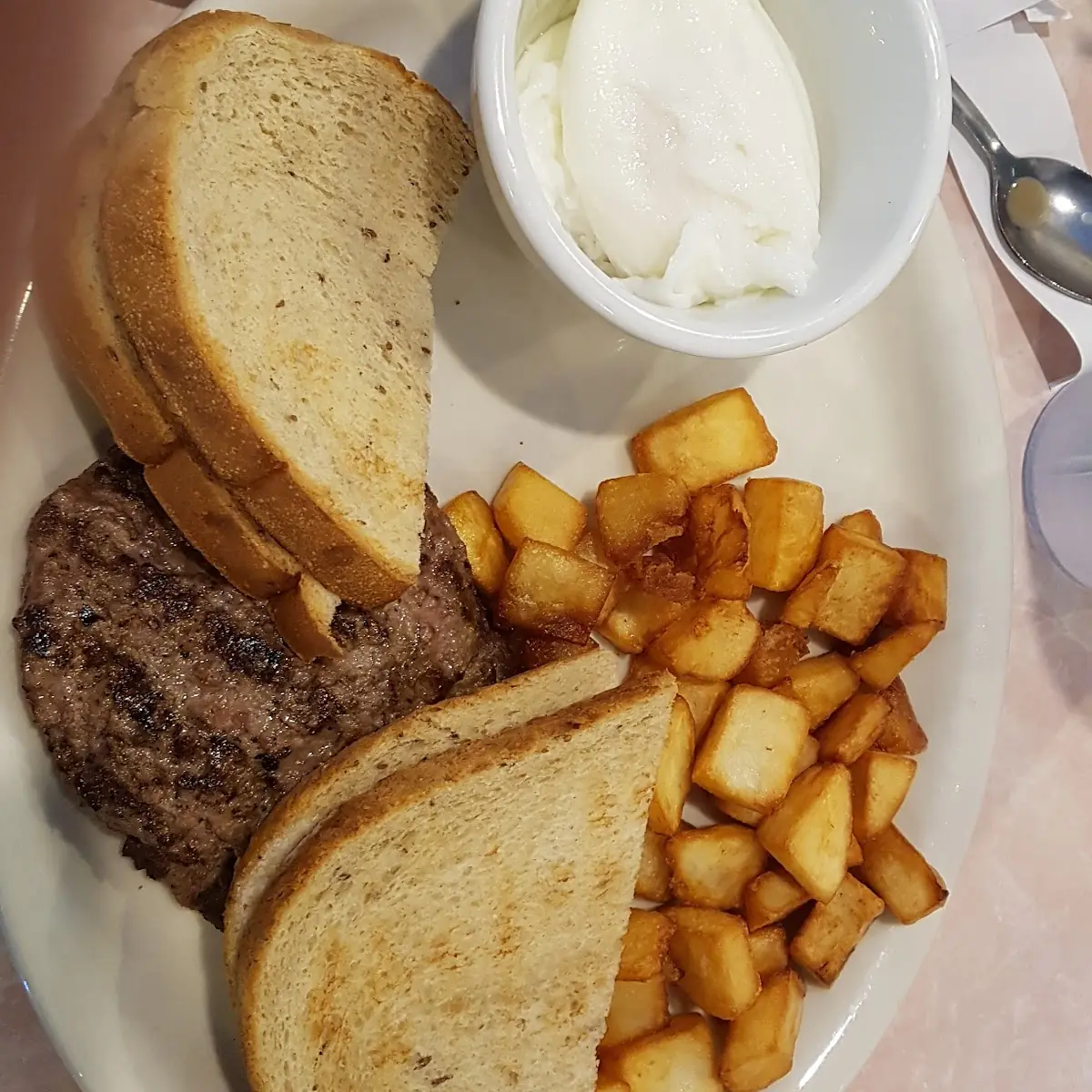 Poached Eggs & Chopped Steak