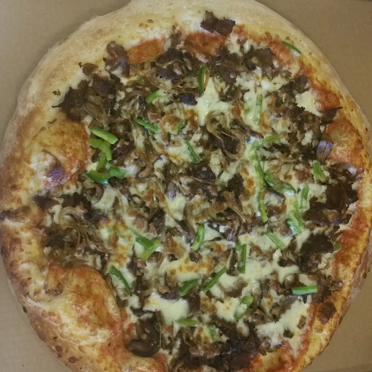 Philly Cheesesteak Pizza