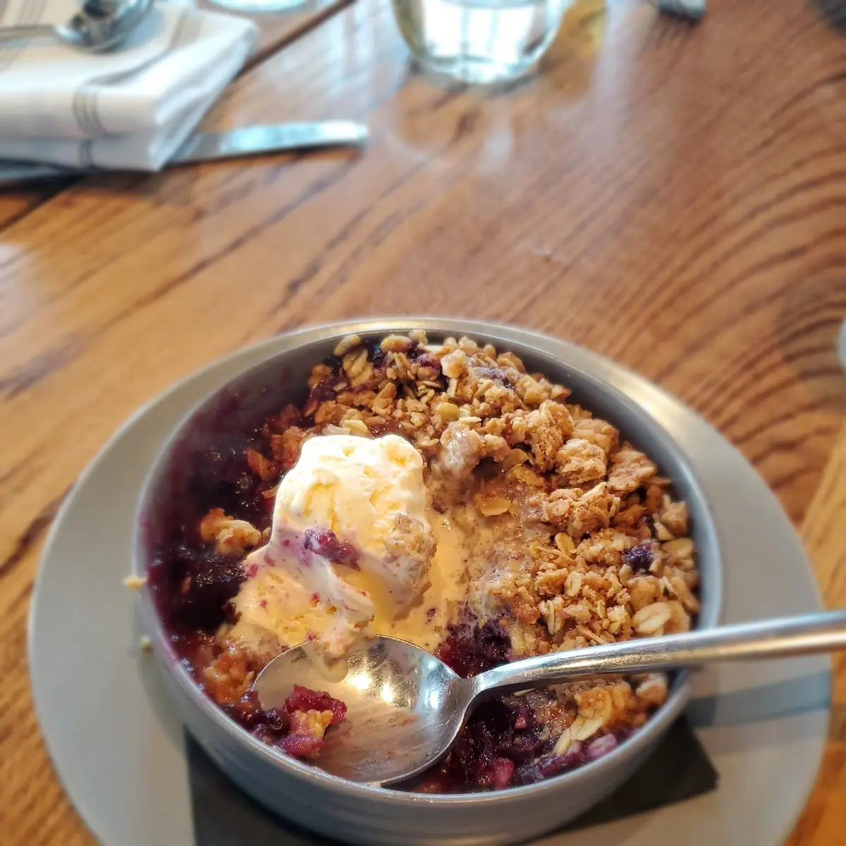 Maine Blueberry Crisp